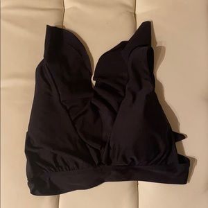 Aerie ruffle tie back bikini top